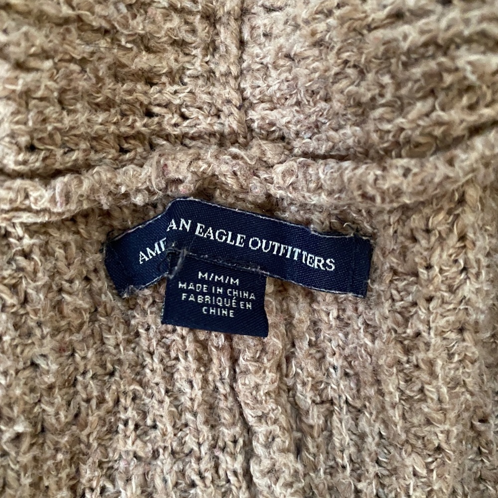 American Eagle Beige Cardigan - Picture 3 of 5